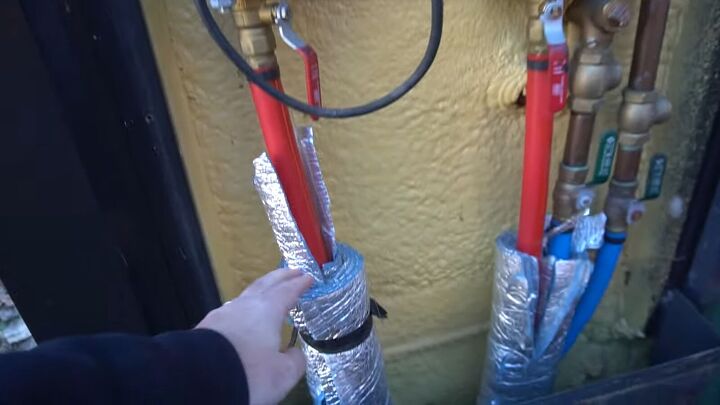 how does an outdoor wood burning furnace heat our house, PEX tubing for water pumping