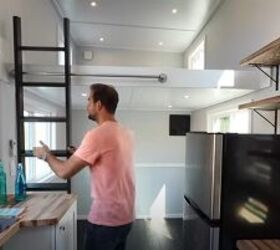 take a tour of this tiny house designed for homestead living, Ladders instead of stairs