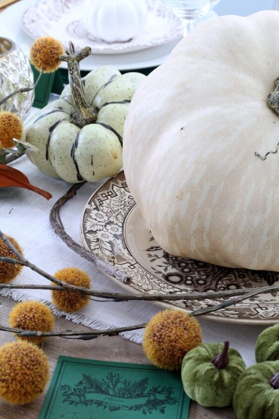 how to create a cozy thanksgiving table, Mixing faux and real elements on your table gives it a welcoming and cozy feel