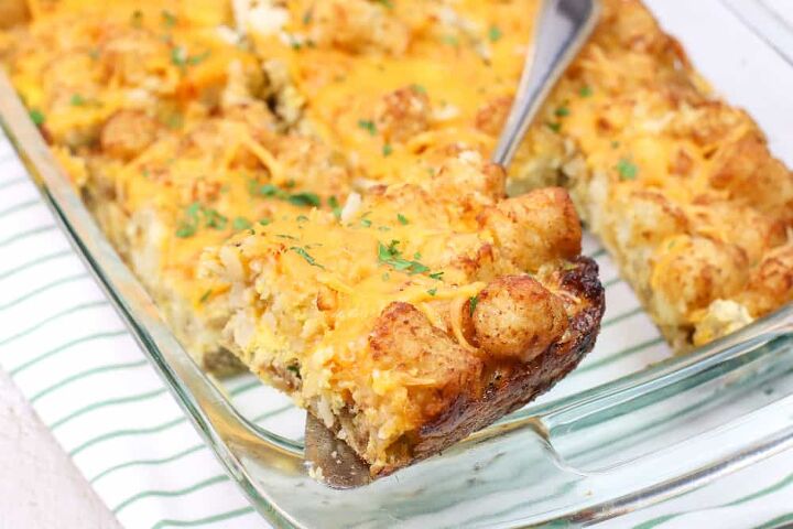 10 healthy quick breakfasts for kids and adults, Tater Tot Breakfast Casserole Horizontal 31