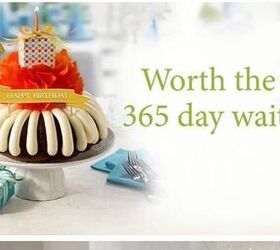 the 9 best birthday freebies from major retailers, Nothing Bundt Cakes birthday freebie