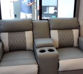 tour of a 3 bedroom travel trailer the salem grand villa rv, Living area with theater seating