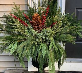 winter gardening with outdoor planters for the front porch, Outdoor Planter Idea for Winter