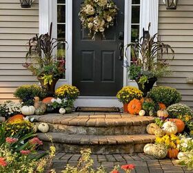 19 easy to find plants for fall garden containers, 9 Simple Fall Front Porch Decor Ideas
