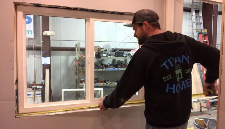 how to install tiny house windows in 8 easy steps, Taking measurements for the frame