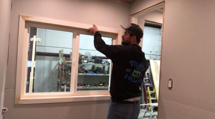 how to install tiny house windows in 8 easy steps, Inserting the frame