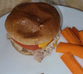 extreme budget meal plan for the week 26 servings for just 36, Tuna melt with carrot sticks