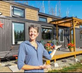 How she turned a triple axle trailer into an impressive lux tiny home