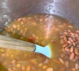 5 dollar meal plan how to feed your family 3 meals on a tight budget, Adding beans to the pot