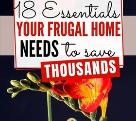 18 frugal home must haves to save money, pinterest image for my frugal home