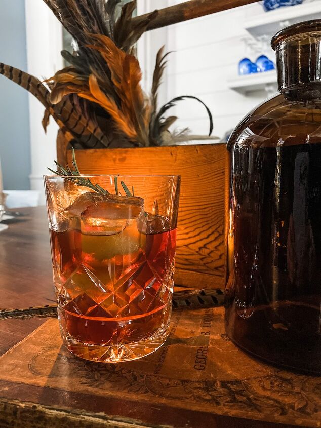 holiday entertaining on a budget, This Beer Infused Old Fashioned will be perfect for a holiday football party