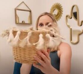 3 diy basket makeover ideas you can do easily on a budget, Adjusting and trimming the tassels