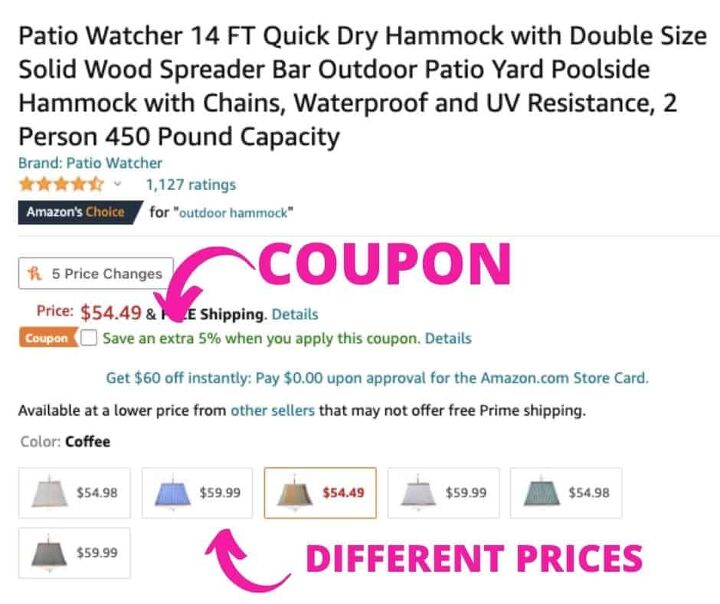 18 secret amazon hacks to save you money in 2022, Amazon Hacks coupons and different prices