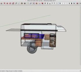 how to design a camper van using sketchup plus flooring insulation, Making a 3D model of the van using SketchUp