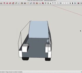 how to design a camper van using sketchup plus flooring insulation, Creating a floor plan for the van