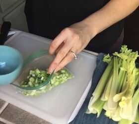 4 amazing freezer hacks to help keep food fresh prevent waste, Cutting celery into portions to freeze
