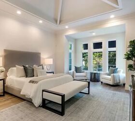 how to make your bedroom look expensive 13 designer tips tricks, Spacious bedroom layout