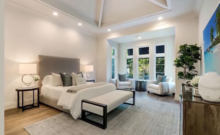 how to make your bedroom look expensive 13 designer tips tricks, Spacious bedroom layout