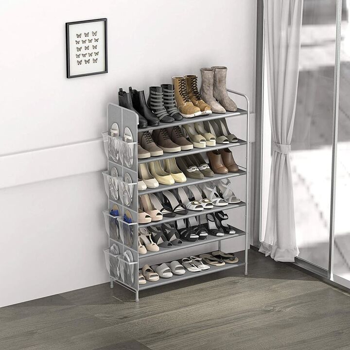 10 simple yet brilliant storage ideas you need to know about, Image Amazon Simple Houseware 6 Tier Shoe Rack Storage Organizer