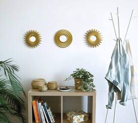 6 decorating tips for small spaces you need to see, Image Amazon BONNYCO Gold Mirrors for Wall Pack of 3