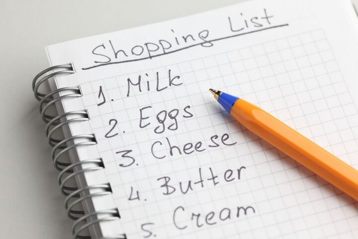 how to prepare for a recession 10 more things you can do, Shopping list