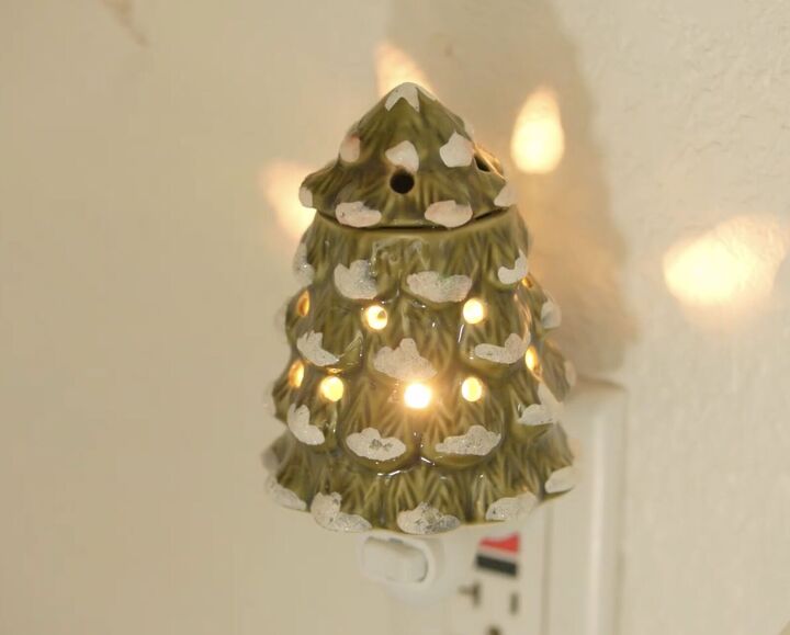 our family s minimalist christmas tree decor gifts traditions, Mini tree night light