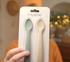 our family s minimalist christmas tree decor gifts traditions, Mushie spoons