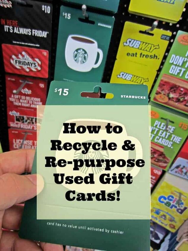 how to recycle gift cards and other ways to reuse them