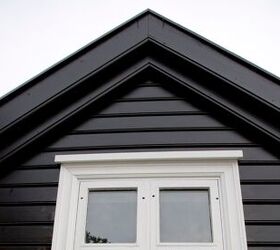 this dark unusual tiny home design breaks all the rules, House with black exterior