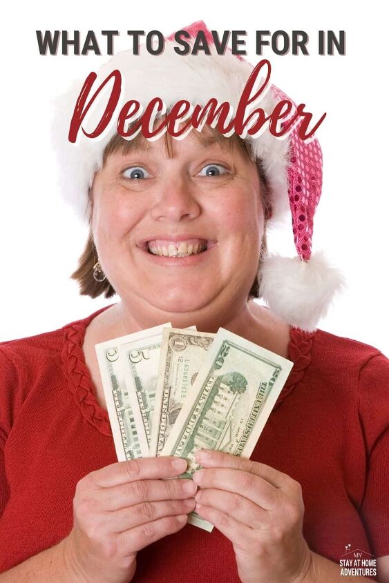 10 things to save for in december is not christmas shopping, Woman wearing a santa s hat and holding cash