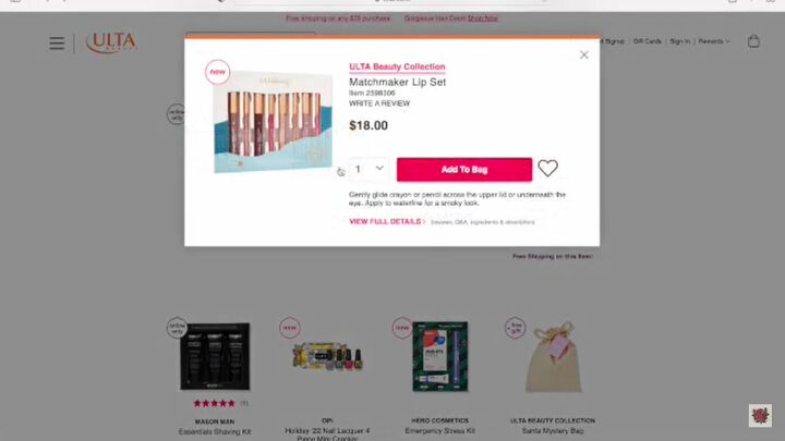 the ultimate ulta gift guide for christmas 2022, ULTA Beauty Collection bargain