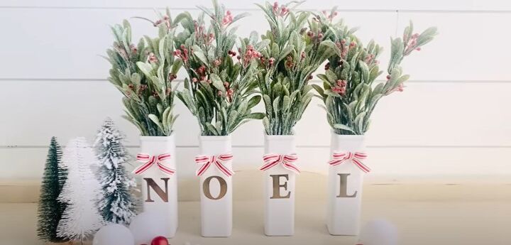 8 festive dollar tree christmas diys craft projects, DIY Christmas vases