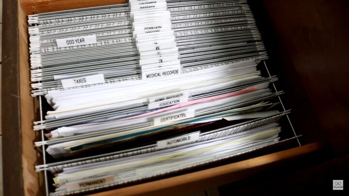 How to Organize Paperwork Using DIY Hanging File Folders | Simplify