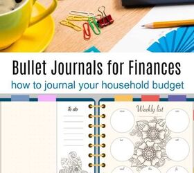 financial wellness checklist and using a bullet journal to save money