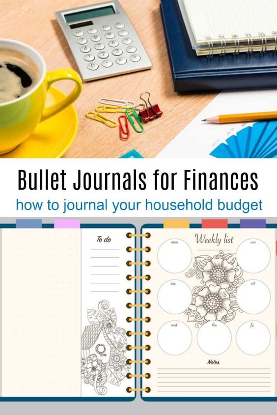 financial wellness checklist and using a bullet journal to save money