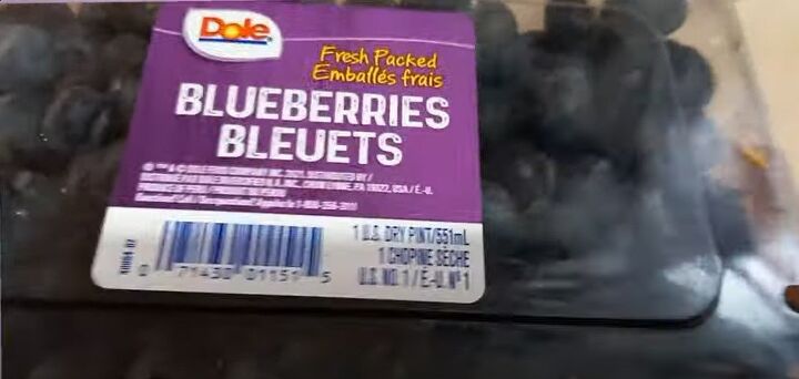 what to eat on an extreme grocery budget of 1 per person per day, Blueberries