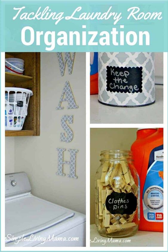 how to completely declutter your house, How to organize your laundry room
