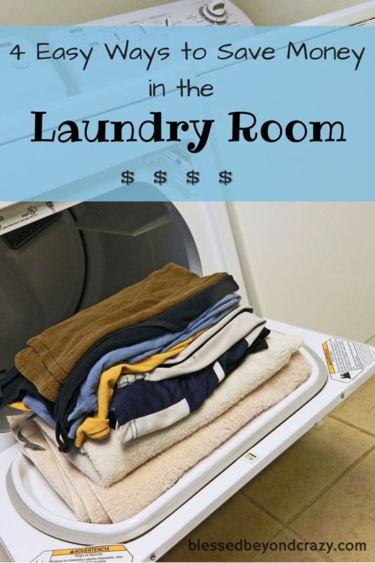 4 ways to save money in the laundry room