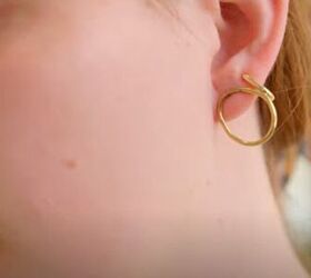 my minimalist jewelry collection gold classic meaningful jewelry, Frontward hoops