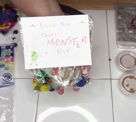 how to make gingerbread playdough as frugal gift for kids, DIY Build Your Own Monster Kit
