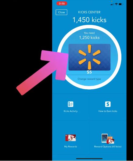 how does shopkick work a step by step tutorial, Gift card set up for Walmart