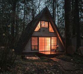 how they built a budget friendly tiny a frame cabin in just 7 days, A frame cabin