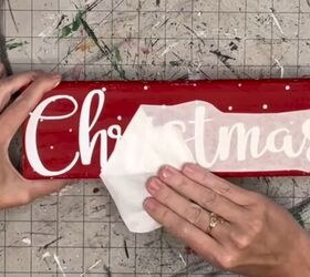 4 easy diy christmas wood crafts you can make with 2x4s, Adding the word Christmas