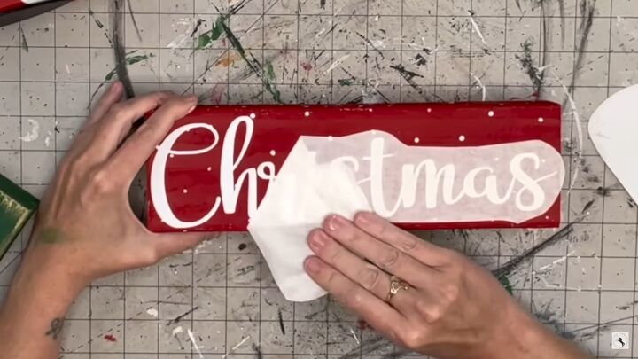 4 easy diy christmas wood crafts you can make with 2x4s, Adding the word Christmas