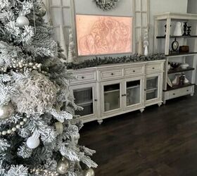 seven ways to decorate for christmas on a budget, A living room decorated for Christmas in neutral colors