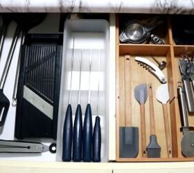 small kitchen organization tour pantry cabinets drawers more, Organizing drawers in a small kitchen