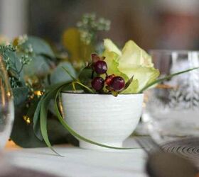 how to use a garland for everyday holidays, Garland styled for Christmas tablescape
