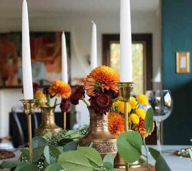 how to use a garland for everyday holidays, How to use Faux garland centerpiece on dining table How to use garland everyday and holidays