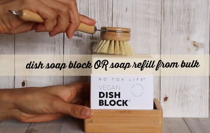 9 zero waste kitchen essentials simple sustainable swaps, Dish soap block