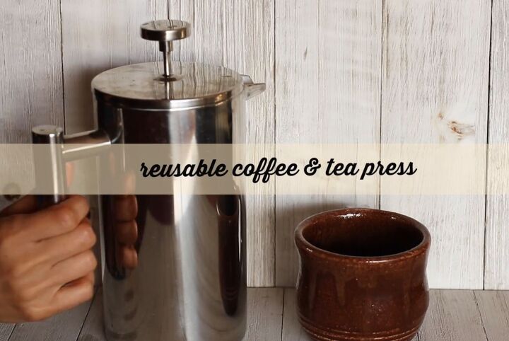 9 zero waste kitchen essentials simple sustainable swaps, Reusable coffee and tea appliances